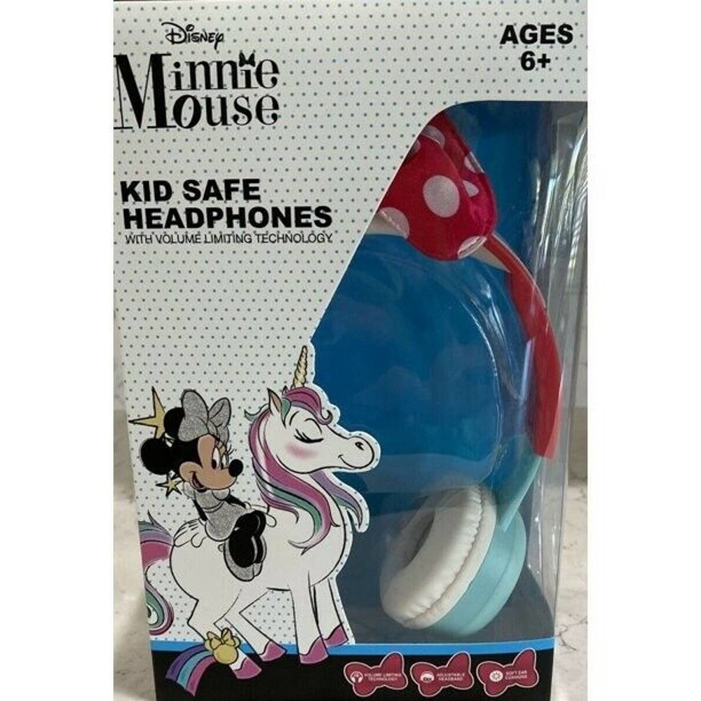 Minnie Mouse Kid Safe Headphones with Pink Bow FREE SHIPPING!!